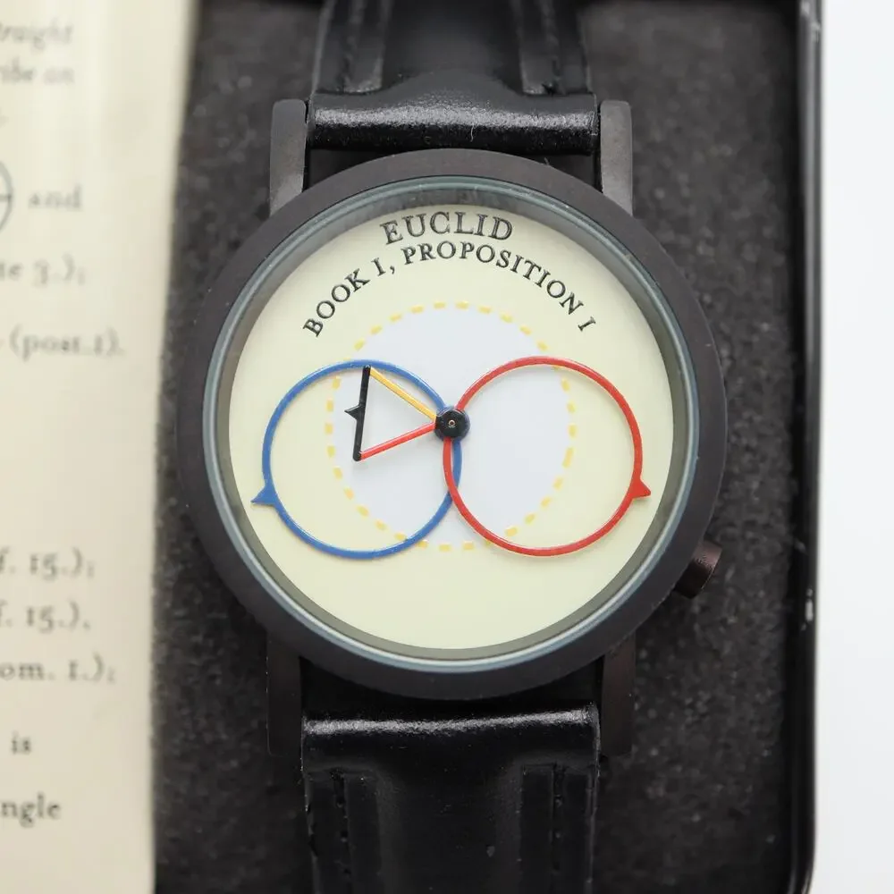 Tempus Fugit Euclid Geometry 33mm Watch Unemployed Philosopher Guild New Battery